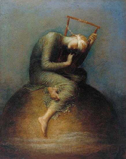 george frederic watts,o.m.,r.a. Hope Norge oil painting art